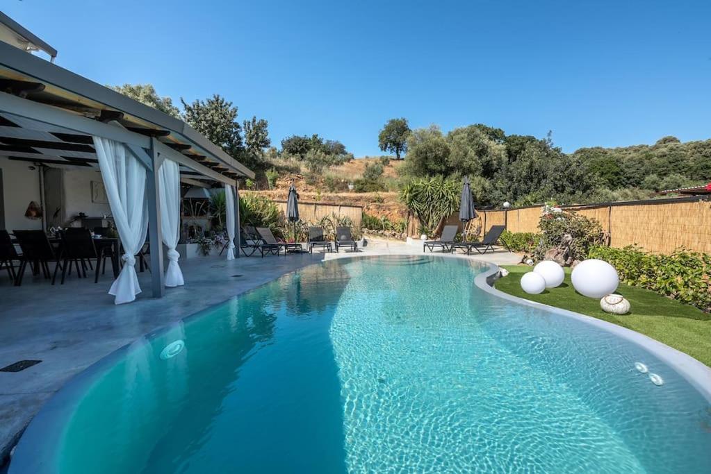 AlikianosCasa Del Miele, Private Pool, Bbq, Mountain View.别墅 外观 照片